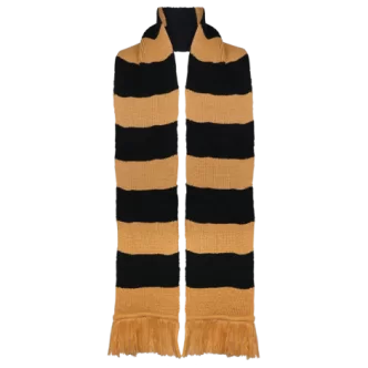 Hufflepuff Wide Stripe Scarf from Lochaven $12.88 Clothing