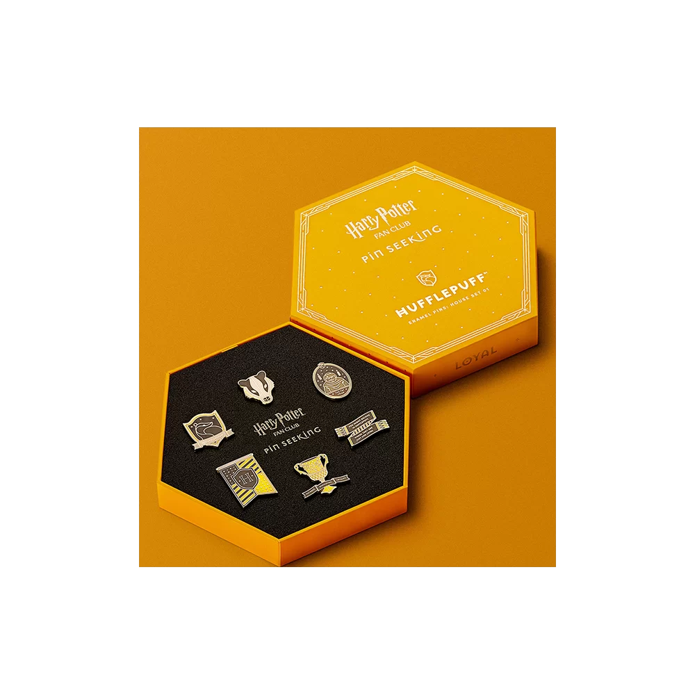 Second Edition Hufflepuff Enamel Pins Set $17.60 Souvenirs