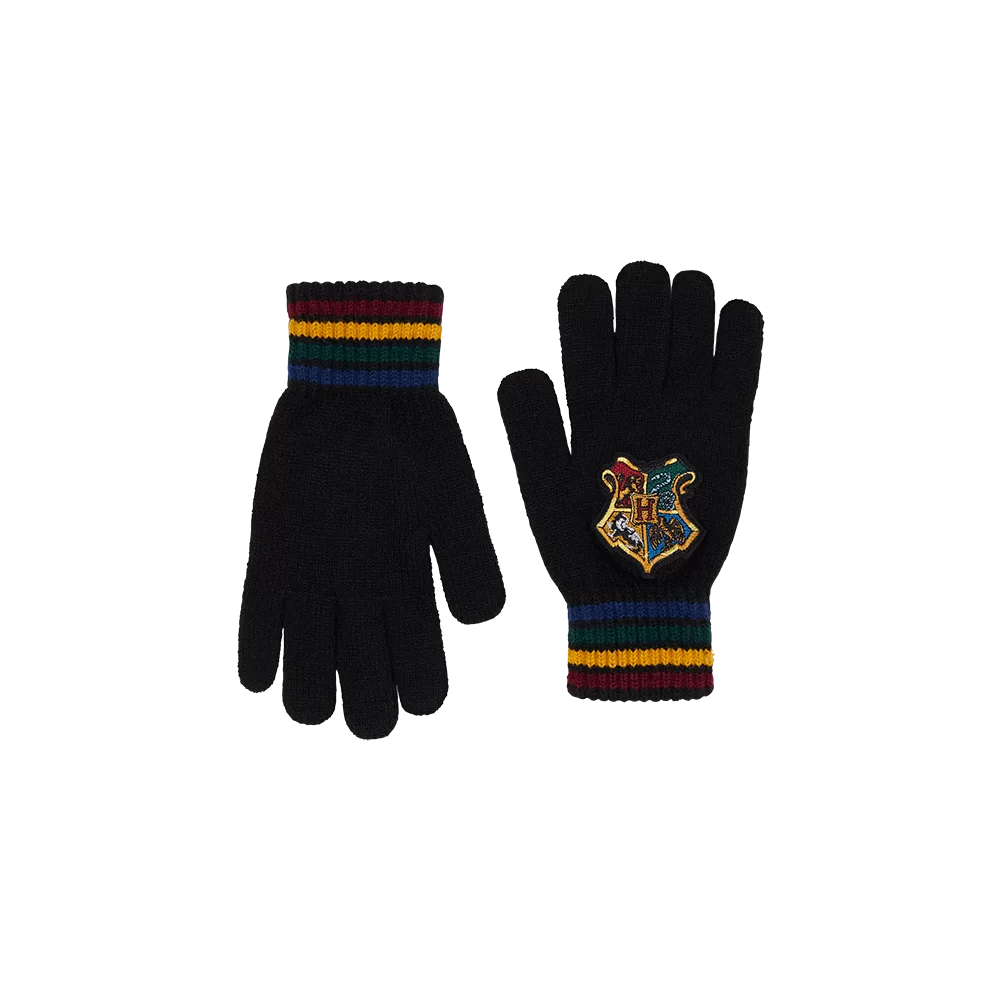Hogwarts School Crest Knitted Gloves $5.04 Clothing